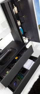 Пенал Armadi Art Vallessi 120см антрацит матовый 836-A matt